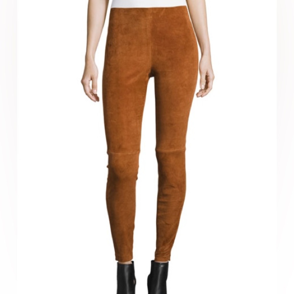 Theory suede leather pants